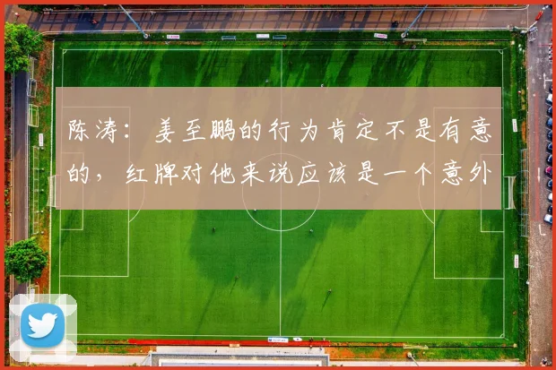 陈涛：姜至鹏的行为肯定不是有意的，红牌对他来说应该是一个意外